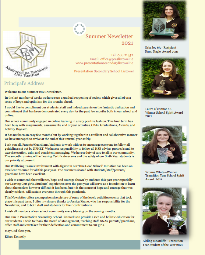 Presentation academy newsletter image