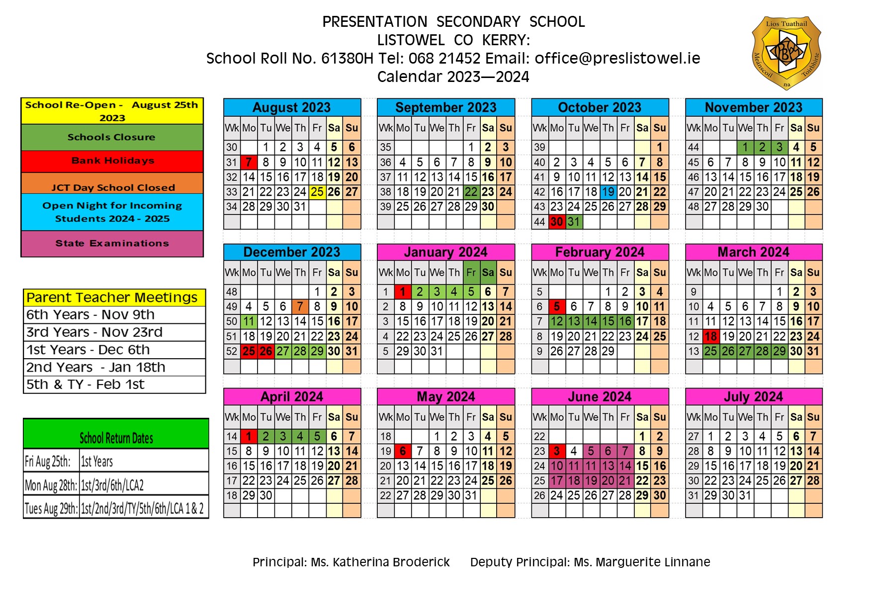 calendar-presentation-secondary-school-listowel