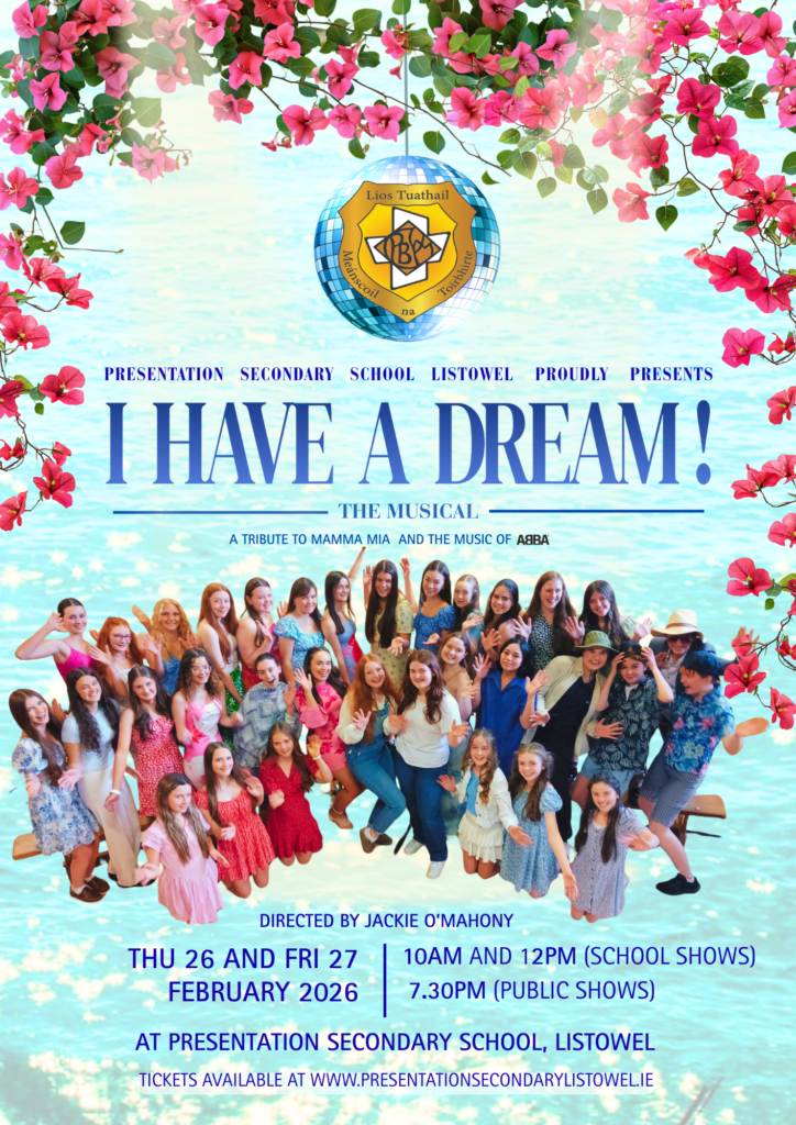I HAVE A DREAM! - Portrait Cast PNG 1 Presentation Secondary Listowel presents the musical "I Have a Dream"